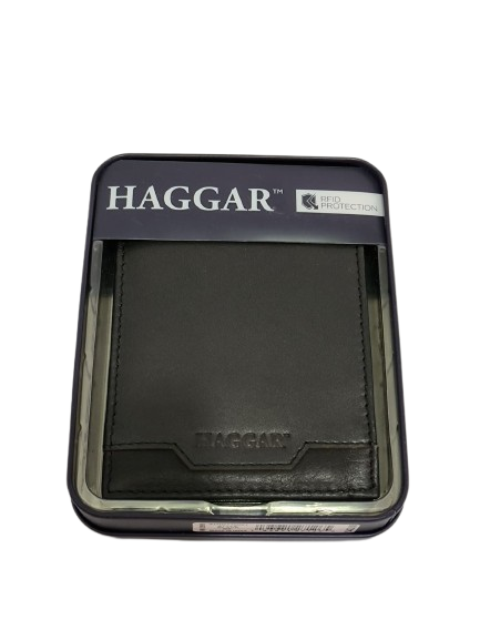 Haggar Cartera 100% cuero RFID para hombre