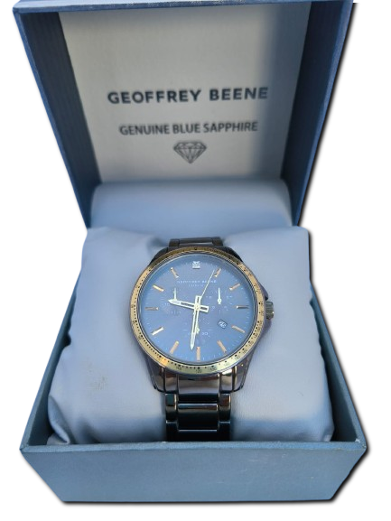 Reloj Geoffrey Beene Genuine Blue Sapphire